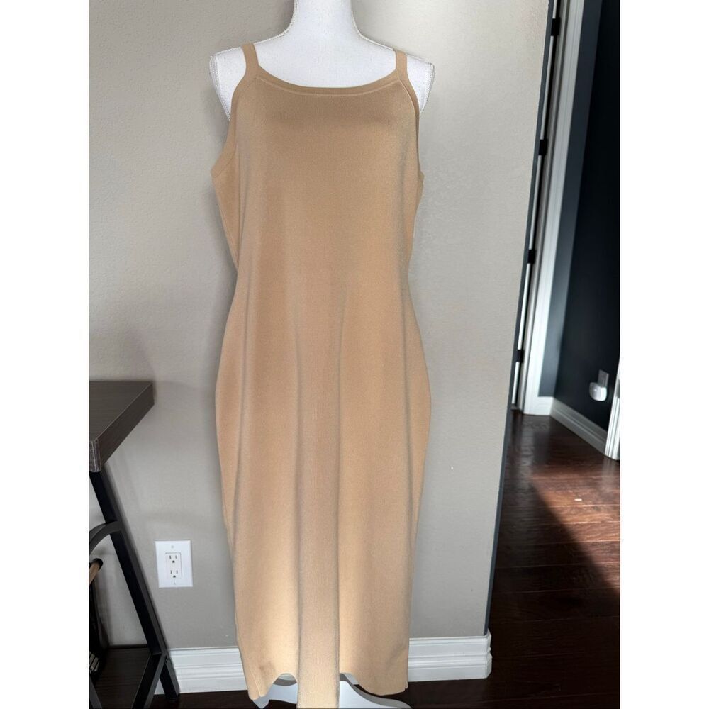 NEW Ann Taylor Nude Tan Sleeveless Dress XL